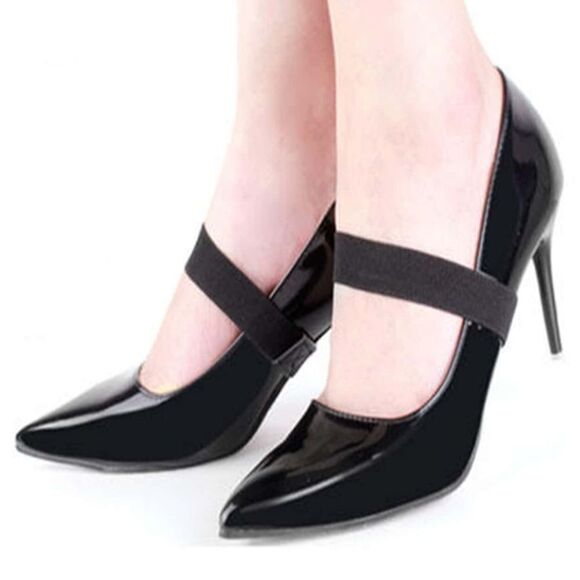 FOREVER 21 POINTED TOE HIGH HEEL STILETTOS ONE STRAP BAND PUMP SHOES - Picture 1 of 12